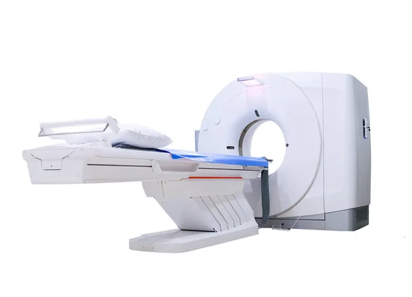 Multidetektor Scanner Datortomografi Isolerad Vit Bakgrund Klippbana — Stockfoto