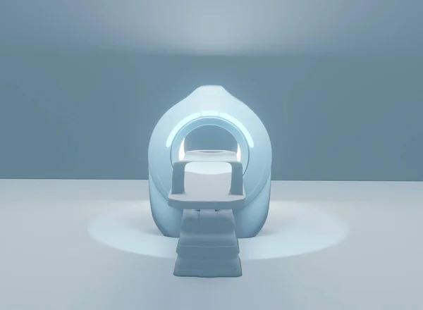 Tac Scanner Multi Rivelatore Tomografia Computerizzata Isolato Sfondo Viola Illustrazione — Foto Stock