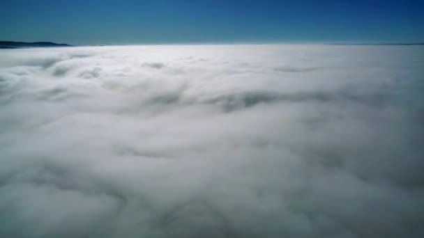 Cinematic 76804320 60P Overcast Layer Clouds Viewed Relatively Uniform Top — Stock Video