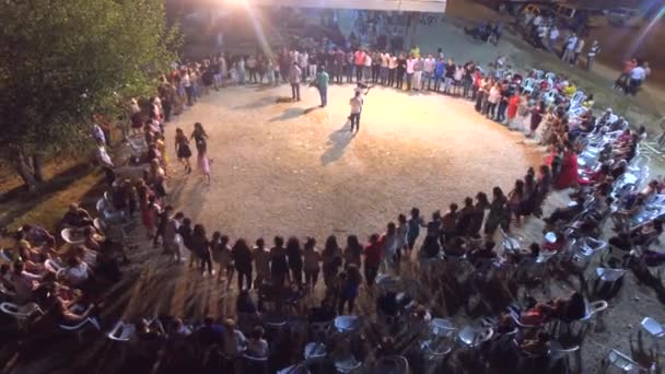 Esta Una Boda Pueblo Étnico Real Danzas Los Gitanos Gitanos — Vídeo de stock