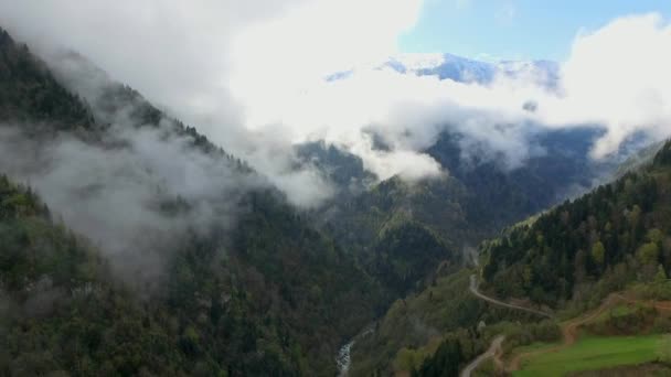 Wolken Tiefen Tales Düsteres Und Deprimierendes Winterwetter Geheimnisvolle Und Rätselhafte — Stockvideo