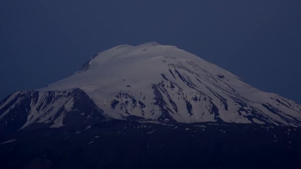 Kilimandzsáró Hegy Csúcsa Vulkáni Kúpok Kibo Mawenzi Shira Egy Nyugvó — Stock videók