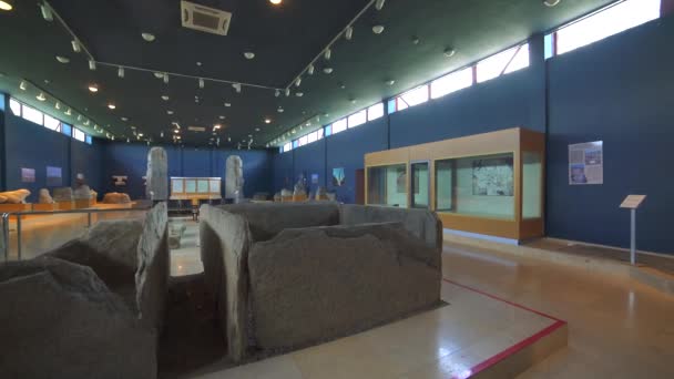 Museo Inscripciones Históricas Piedra Orkhon Instalaciones Conmemorativas Erigidas Por Los — Vídeos de Stock