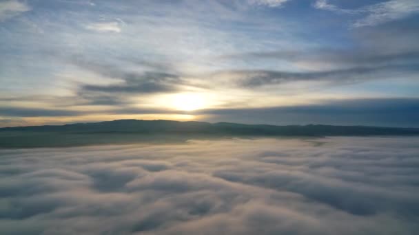 Filmatisk 7680X4320 Standard Soluppgång Moln Rörelser Morgonen Himlen Väder Hög — Stockvideo