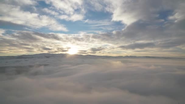 Filmatisk 7680X4320 Standard Soluppgång Moln Rörelser Morgonen Himlen Väder Hög — Stockvideo