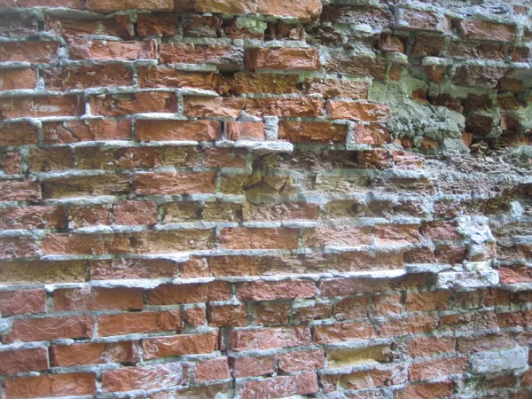 Textura de parede de tijolo vermelho e branco. Fundo de tijolo . — Fotografia de Stock
