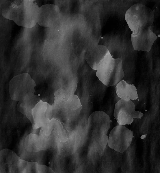 Fond aquarelle noir et blanc — Photo