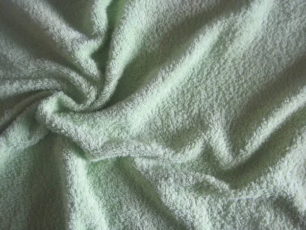 Πράσινο terry πετσέτα — Φωτογραφία Αρχείου