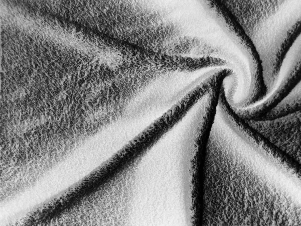 Serviette éponge noire et blanche — Photo