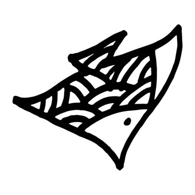 Siyah beyaz küçük balık