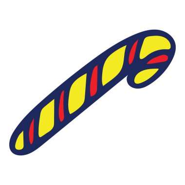 Renkli Karalama Çizimi Vektör İllüzyonu. Parmak izi, tişört, kart, oyun, çocuk tasarım için el yapımı şeker. Tatil için İllüstrasyon, Doğum günü, Beyaz Arkaplanda Düğün.