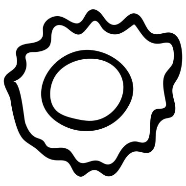 Siyah ve beyaz lahana karalama çizimi.