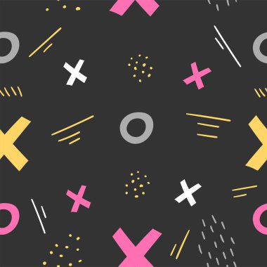 El çizimi çocuklar parmak izi, tekstil, duvar kağıdı için kusursuz desen. Modern fırça boya arkaplanı.