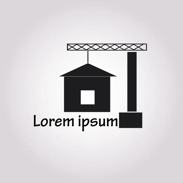 Construction Créative Vectorielle Bâtiment Logo Maison Pour Votre Entreprise Isolée — Image vectorielle