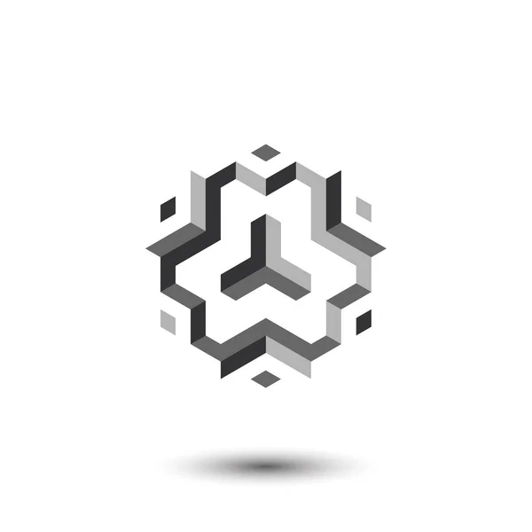 Cube logo design icon. Vector illustration — 스톡 벡터