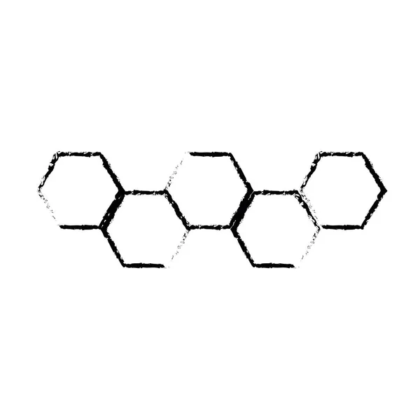 Conjunto de diseño de logotipo hexágono línea. diseño vectorial — Archivo Imágenes Vectoriales