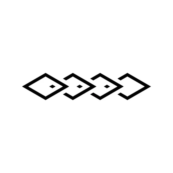 Rhombus conjunto abstrato modelo de design logotipo vetor. Negócios, jóias, conceito de moda. Símbolo de luxo — Vetor de Stock