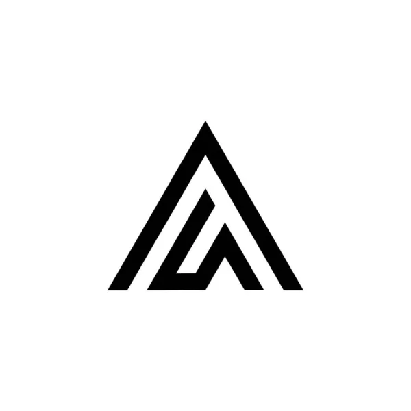 Driehoek Vector Logo Sjabloon Illustratie Ontwerp Illustratie Ontwerp — Stockvector