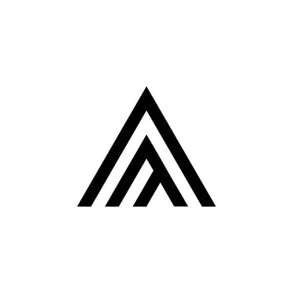 Forma de triângulo vetor Logo Template Ilustração Design Ilustração Design — Vetor de Stock