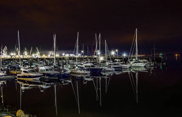 Yachts Marina Island Mediterranean Sea Evening — Stock Photo, Image