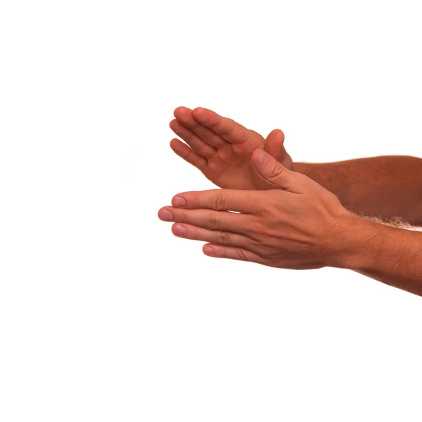 Руки Людей Роблять Жест Плескання — стокове фото