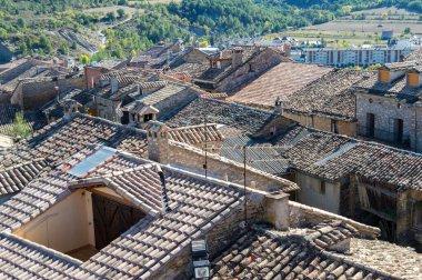 ainsa medieval town located in the province of huesca aragon spainviews of ainsa and its surroundings