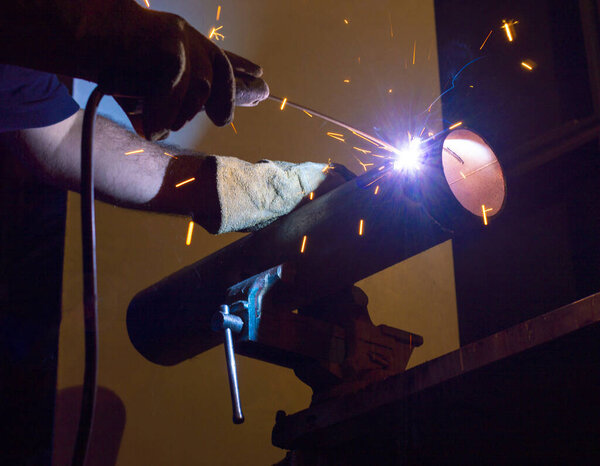 operator of a company doing welding and cutting work in iron