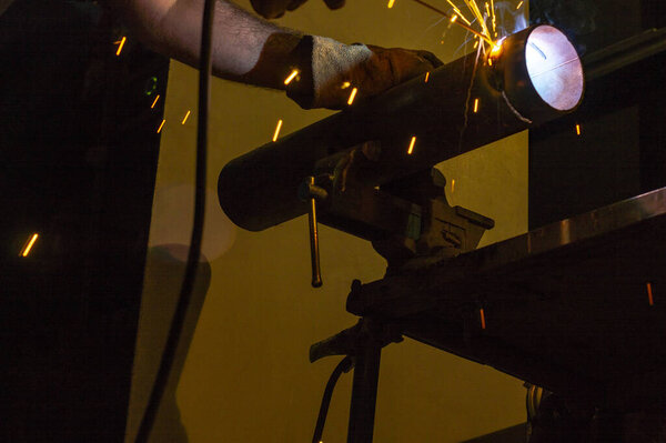 operator of a company doing welding and cutting work in iron