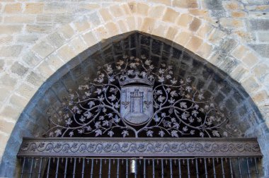 Barselona şehrindeki kurtarıcının katedralinin ayrıntıları.