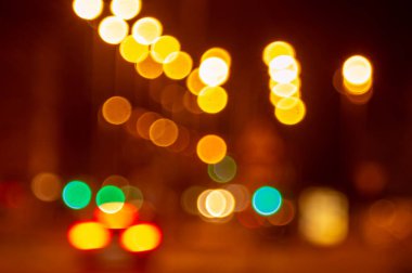 Odaklanamayan renkli ışıkları fotoğraflamak için arkaplan