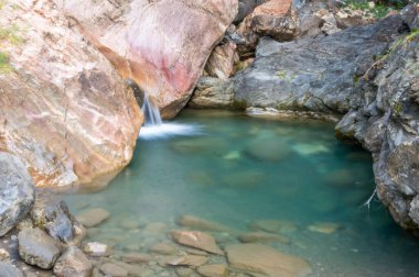 Ormanda güzel bir şelale