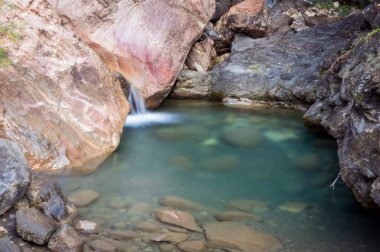 Ormanda güzel bir şelale