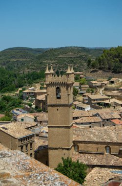 İsrail 'in kuzeyindeki Akdeniz şehrinin eski bir manzarası var.