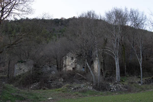 Huesca Nın Terk Edilmiş Köyü Lacort — Stok fotoğraf