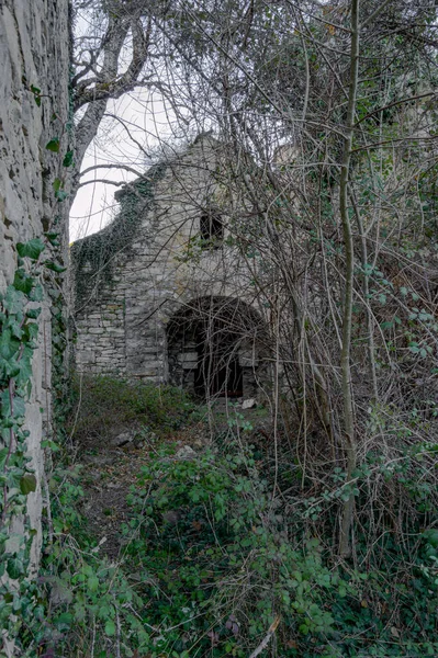 Pueblo Abandonado Provincia Huesca Llamado Lacort —  Fotos de Stock