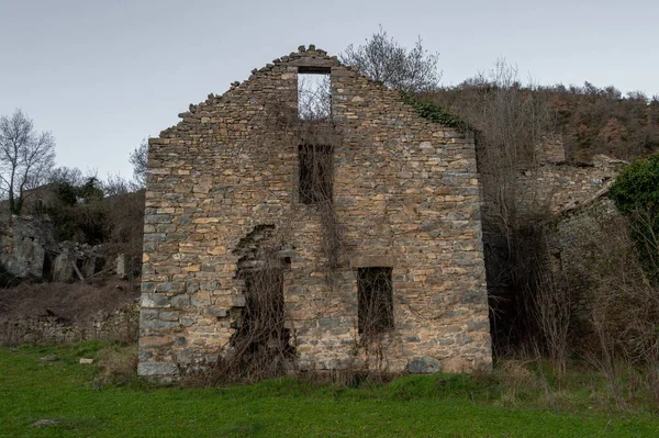 Aldeia Abandonada Província Huesca Chamada Lacort — Fotografia de Stock
