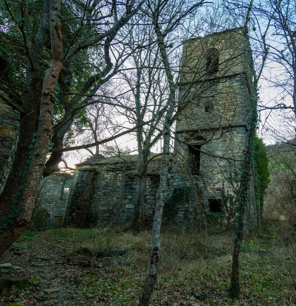 Pueblo Abandonado Provincia Huesca Llamado Lacort —  Fotos de Stock