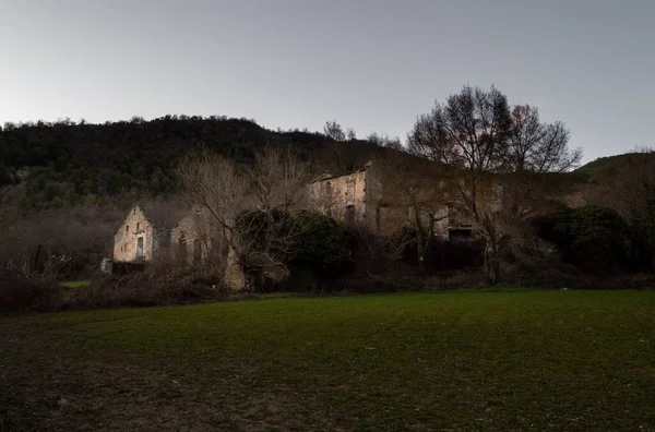 Village Abandonné Dans Province Huesca Appelé Lacort — Photo