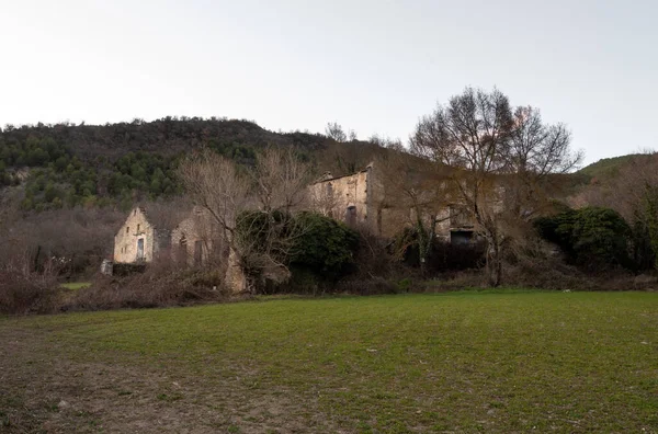 Pueblo Abandonado Provincia Huesca Llamado Lacort —  Fotos de Stock