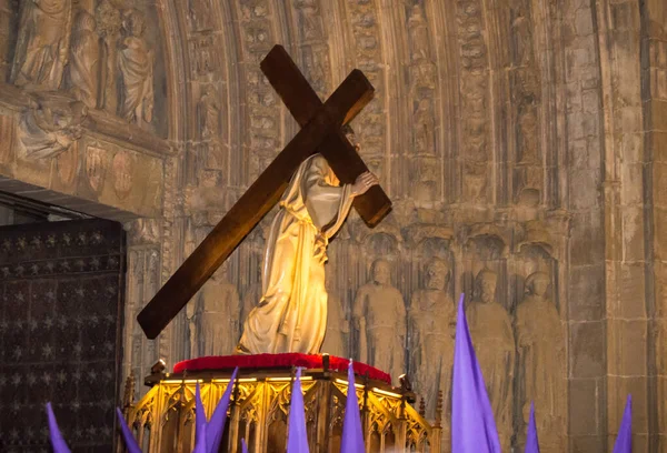 Nasıralı Nın Geçit Töreni Huesca Nın Kutsal Defin Töreninde — Stok fotoğraf