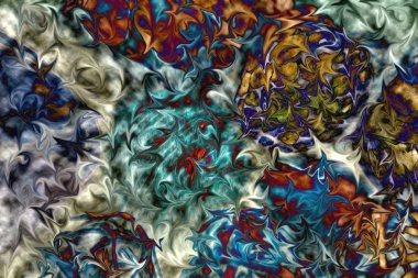 Vibrant color in motion composition. Abstract, swirling, blue, g clipart