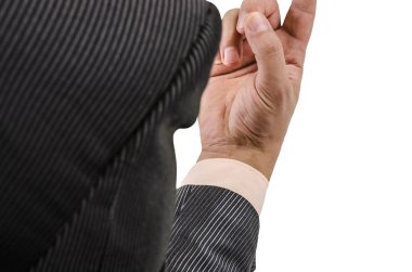 el, bilek, parmak, parmak, hani, izole, arka plan, çivi, duygular