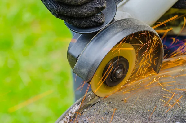 Metal grinding machine — Stock Photo, Image