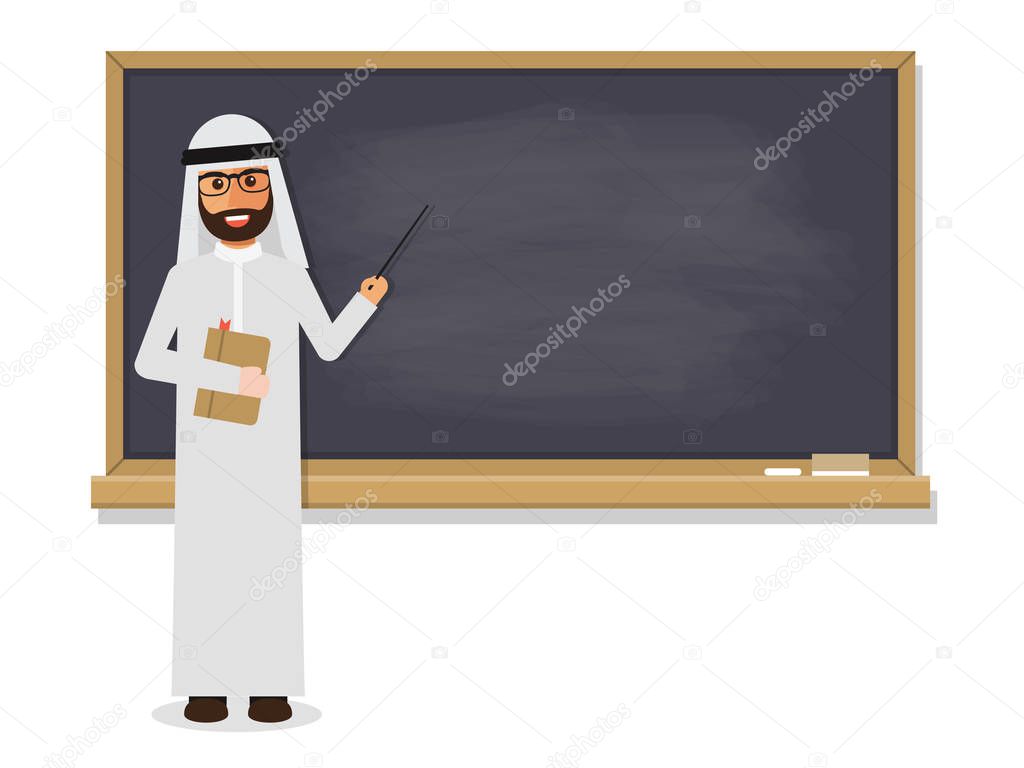 Senior Arab teacher