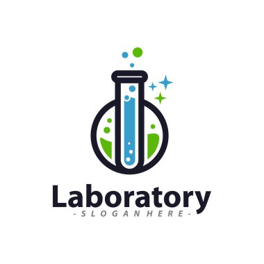 Lab logo şablonu vektör tasarımı