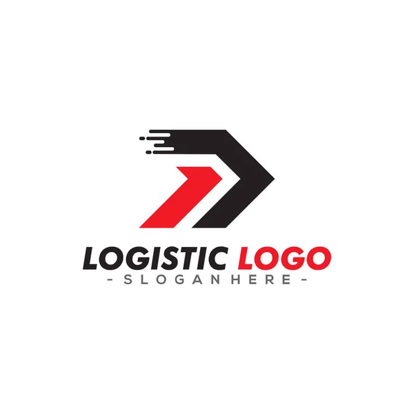 Logistic Logo Vector Para Empresas Empresas Diseño Moderno Plantilla Logotipo — Vector de stock
