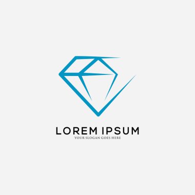 Elmas Logosu Tasarım Şablon Çizimi