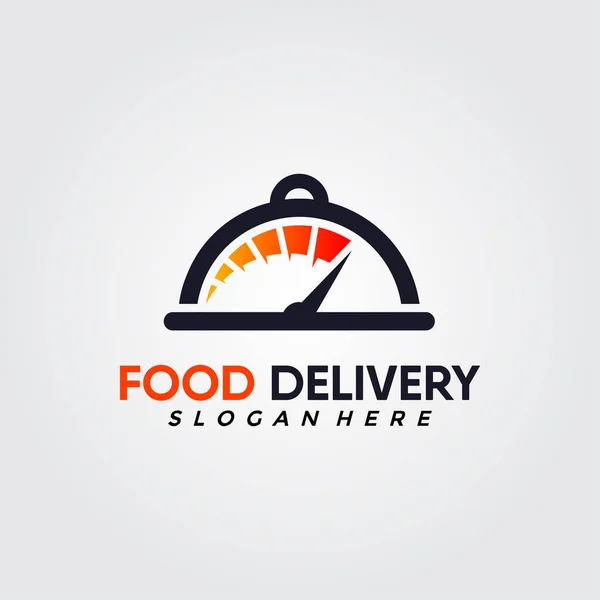 Entrega Fast Food Logo Vector Para Empresas Empresas Diseño Moderno — Archivo Imágenes Vectoriales