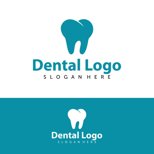Logo Vecteur Dentaire Logo Dentiste Créatif Conception Logo Clinique Dentaire — Image vectorielle