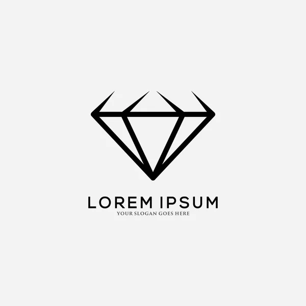 Diamond Logo Design Template Vector Illustration — Stock Vector